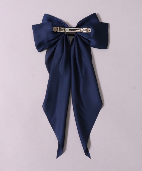 BAYBLO(ベイブロ)の「(SB)サテン ビッグリボン バレッタ(バレッタ/ヘアクリップ・レディース・グリーン/ライトオリーブ/ライトグレー/ブラック/ネイビー/ブラック系その他/グリーン系その他/ピンク系その他/ネイビー系/ゴールド/ワイン・ONE SIZE)」の19枚目の写真