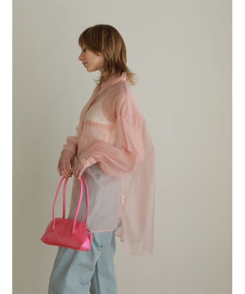 AMAIL（アマイル）の「Transparent over shirt（シャツ/ブラウス・レディース・ブラック/ピンク・FREE）」の14枚目の写真