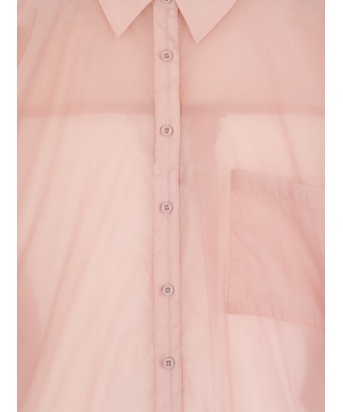 AMAIL（アマイル）の「Transparent over shirt（シャツ/ブラウス・レディース・ブラック/ピンク・FREE）」の10枚目の写真