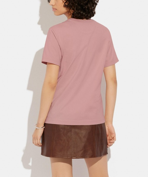 【COACH】レキシー Tシャツ オーガニックコットン 半袖 シンプル COACH（コーチ）の「レキシー Tシャツ オーガニック コットン（T
