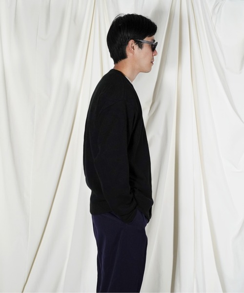 bal(バル)の「BAL JACQUARD RAMIE CARDIGAN(カーディガン/ボレロ・メンズ・ブラック・M)」の2枚目の写真