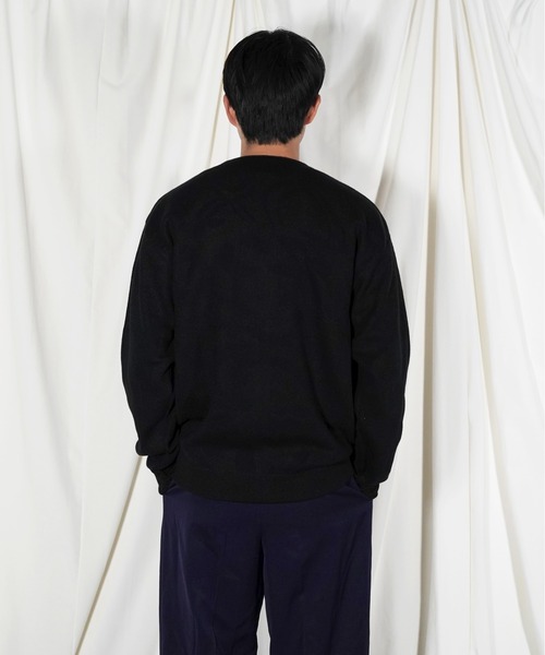 bal(バル)の「BAL JACQUARD RAMIE CARDIGAN(カーディガン/ボレロ・メンズ・ブラック・M)」の5枚目の写真