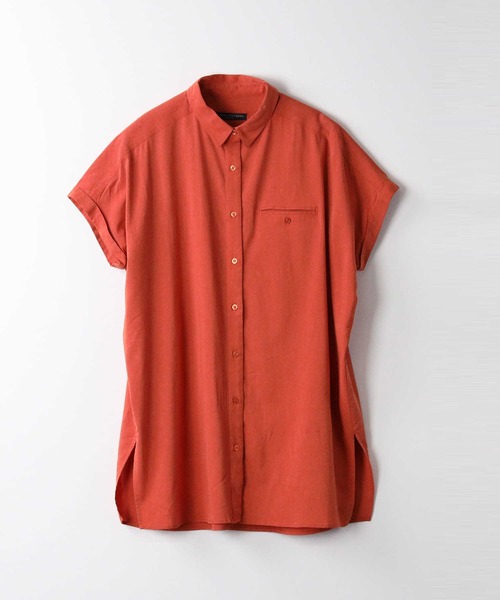 HONEYSUCKLE ROSE(ハニーサックルローズ)の「【HONEYSUCKLE ROSE】フレンチスリーブチュニック(チュニック・レディース・ブラック/オレンジ/ベージュ・L/M)」の13枚目の写真