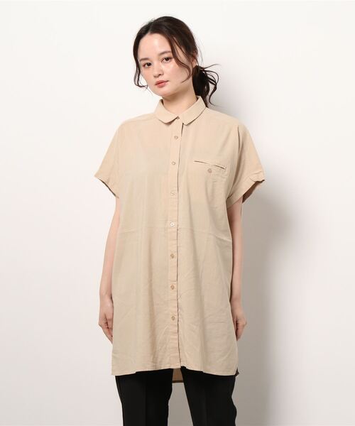 HONEYSUCKLE ROSE(ハニーサックルローズ)の「【HONEYSUCKLE ROSE】フレンチスリーブチュニック(チュニック・レディース・ブラック/オレンジ/ベージュ・L/M)」の15枚目の写真