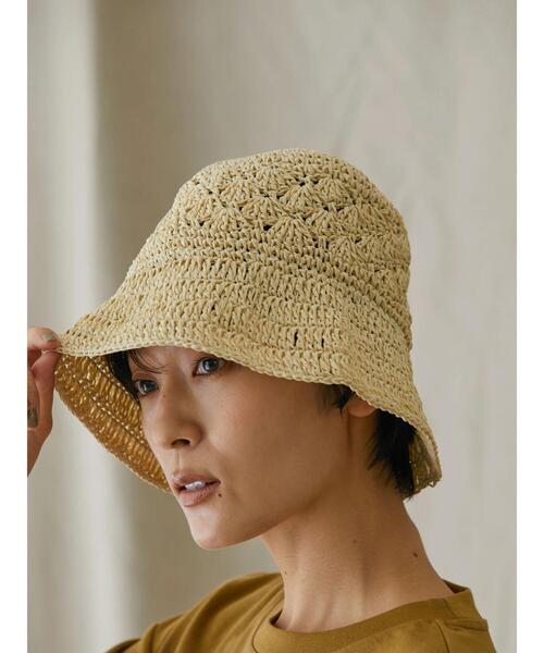 AMERICAN HOLIC（アメリカンホリック）の「ペーパー細編みハット（ハット・レディース・ブラウン/ナチュラル・FREE）」の11枚目の写真