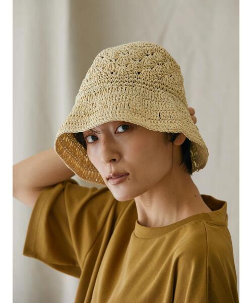 AMERICAN HOLIC（アメリカンホリック）の「ペーパー細編みハット（ハット・レディース・ブラウン/ナチュラル・FREE）」の12枚目の写真