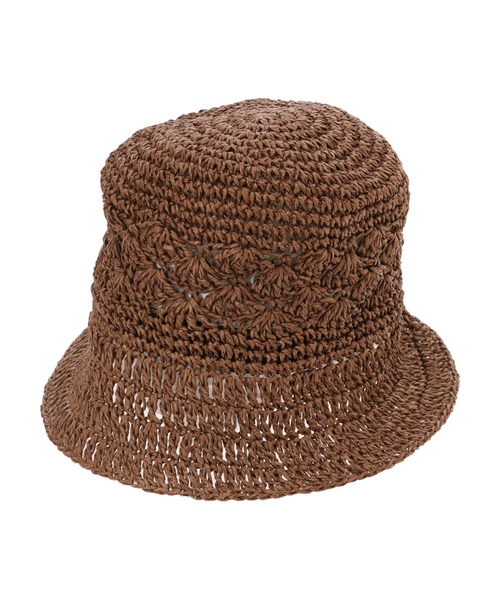 AMERICAN HOLIC（アメリカンホリック）の「ペーパー細編みハット（ハット・レディース・ブラウン/ナチュラル・FREE）」の6枚目の写真
