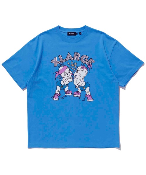 XLARGE(エクストララージ)の「BABY LOGO S/S TEE /XLARGE グラフィック ロゴ ラメ Tシャツ(Tシャツ/カットソー・メンズ・ホワイト/ライトブルー/ブラック・L/XL/M/S)」の10枚目の写真