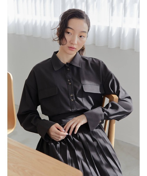 Ayla(アイラ)の「lap pleats skirt(スカート・レディース・ベージュ/コバルトブルー/チャコールグレー・FREE)」の18枚目の写真