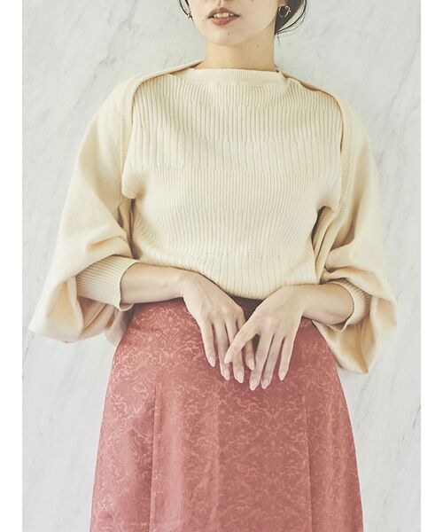 COTORICA(コトリカ)の「アンサンブルボレロ×タンクニット【SET商品】(ニット/セーター・レディース・ブラック/ブラウン/グリーン/アイボリー・FREE)」の9枚目の写真