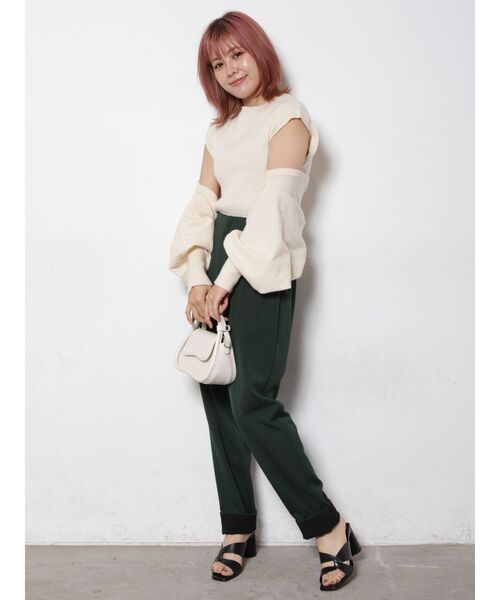 COTORICA(コトリカ)の「アンサンブルボレロ×タンクニット【SET商品】(ニット/セーター・レディース・ブラック/ブラウン/グリーン/アイボリー・FREE)」の14枚目の写真
