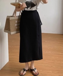 スリットラップリボンスカート
