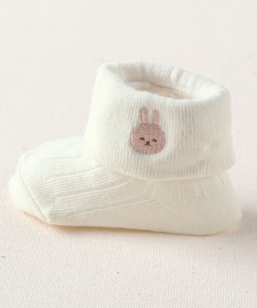 BRANSHES(ブランシェス)の「【あにまるシリーズ】スパッツ+ソックスセット(ねこ・うさぎ・こあら・くま)(ベビーシューズ/ベビーソックス・キッズ・チャコールグレー/ベージュ/ライトグリーン/アイボリー・FREE)」の8枚目の写真