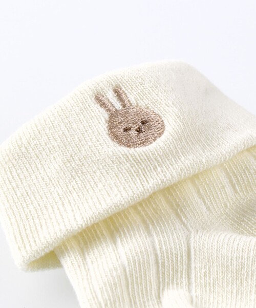 BRANSHES(ブランシェス)の「【あにまるシリーズ】スパッツ+ソックスセット(ねこ・うさぎ・こあら・くま)(ベビーシューズ/ベビーソックス・キッズ・チャコールグレー/ベージュ/ライトグリーン/アイボリー・FREE)」の12枚目の写真