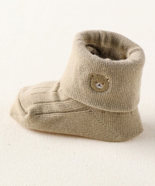 BRANSHES(ブランシェス)の「【あにまるシリーズ】スパッツ+ソックスセット(ねこ・うさぎ・こあら・くま)(ベビーシューズ/ベビーソックス・キッズ・チャコールグレー/ベージュ/ライトグリーン/アイボリー・FREE)」の18枚目の写真