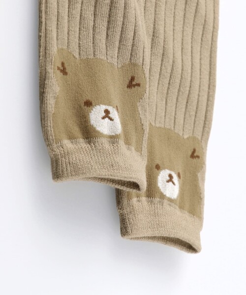 BRANSHES(ブランシェス)の「【あにまるシリーズ】スパッツ+ソックスセット(ねこ・うさぎ・こあら・くま)(ベビーシューズ/ベビーソックス・キッズ・チャコールグレー/ベージュ/ライトグリーン/アイボリー・FREE)」の21枚目の写真