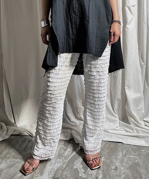 Aresense（アーセンス）の「provoke/プロヴォ―ク furifuri pants/フリフリパンツ（その他パンツ・レディース・ホワイト/ブラック/ピンク・ﾌﾘ-）」の20枚目の写真