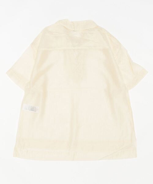 LOWRYS FARM（ローリーズファーム）の「シアースキッパーシャツ６分袖　346354（シャツ/ブラウス・レディース・ブラウン/ブルー/アイボリー・FREE）」の4枚目の写真