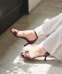 LE TALON | GRISE 6cmアンクルストラップサンダル(サンダル)