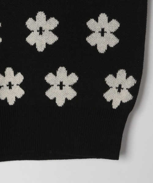 LOWRYS FARM（ローリーズファーム）の「フラワーＪＱニットベスト　356911（ベスト・キッズ・ブラック/ネイビー/ブラウン・110cm/120cm/130cm/140cm/150cm）」の6枚目の写真