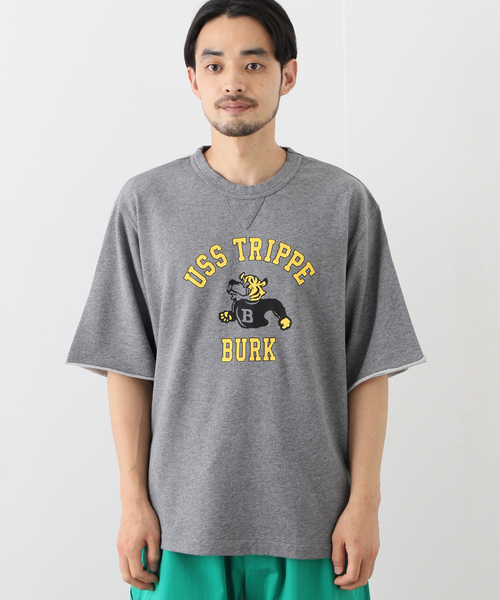 417 EDIFICE(フォーワンセブンエディフィス)の「【BURK / バーク】 マスコットカレッジスウェット(Tシャツ/カットソー・メンズ・グレー/アイボリー・MEDIUM/LARGE)」の16枚目の写真