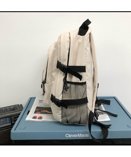 mushwear(マッシュウェア)の「『mushwear/マッシュウェア』Liリュック(バックパック/リュック・メンズ・ホワイト/ブラック・FREE)」の5枚目の写真