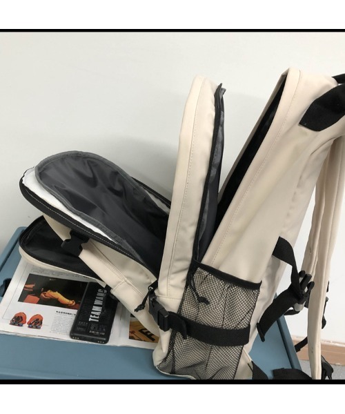 mushwear(マッシュウェア)の「『mushwear/マッシュウェア』Liリュック(バックパック/リュック・メンズ・ホワイト/ブラック・FREE)」の8枚目の写真