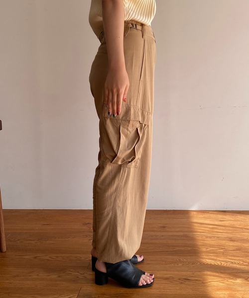 CAPRICIEUX LE'MAGE(カプリシューレマージュ)の「ストーンウォッシュカーゴパンツ(カーゴパンツ・レディース・ベージュ/カーキ・FREE)」の22枚目の写真