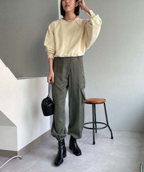 CAPRICIEUX LE'MAGE(カプリシューレマージュ)の「ストーンウォッシュカーゴパンツ(カーゴパンツ・レディース・ベージュ/カーキ・FREE)」の19枚目の写真