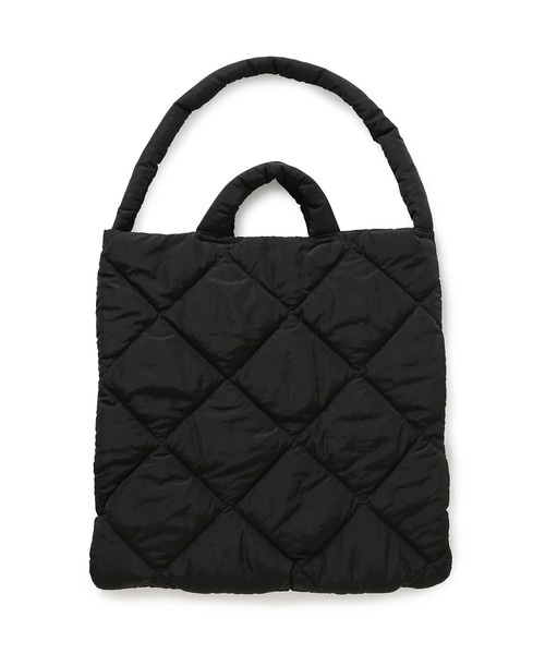 ADAM ET ROPE'（アダムエロペ）の「【A4対応】キルティングナイロントートバッグ（トートバッグ・レディース・ブラック/ベージュ・FREE）」の7枚目の写真