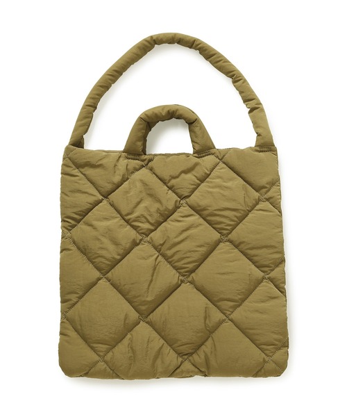 ADAM ET ROPE'（アダムエロペ）の「【A4対応】キルティングナイロントートバッグ（トートバッグ・レディース・ブラック/ベージュ・FREE）」の8枚目の写真