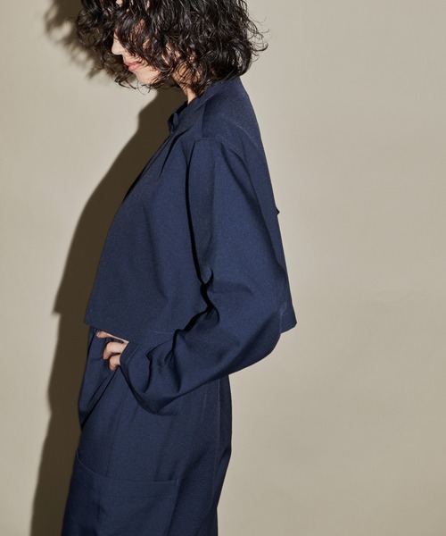 Aunt Marie's（アントマリーズ）の「3WAYジャンプスーツ / ロングスリーブ（サロペット/オーバーオール・レディース・ブラック/ネイビー・FREE）」の13枚目の写真