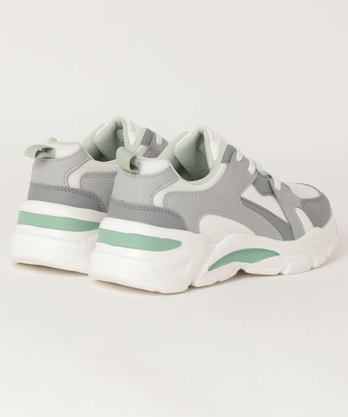 NEV(ネブ)の「nev618 軽量 ダッドスニーカー(スニーカー・レディース・ホワイト×グレー/ホワイト系・23.5cm/24.5cm/24.0cm/23.0cm)」の4枚目の写真