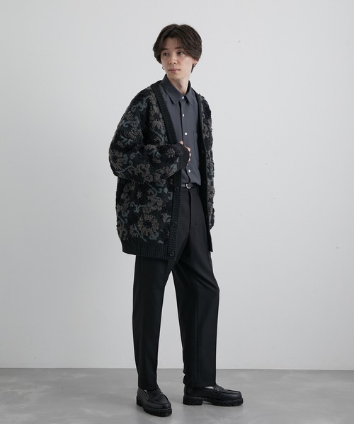JUNRED(ジュンレッド)の「ウォームツイルタックストレートパンツ(スラックス・メンズ・ブラック/グリーン/ベージュ系その他・S/M/L)」の16枚目の写真