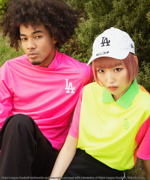 MLB/Los Angeles Dodgers】モックネック長袖Tシャツ BACK TO THE
