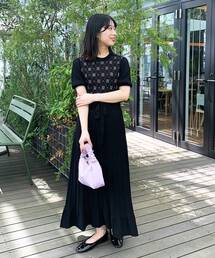 index | 【アンサンブル対応】ロゴモノグラムプリーツワンピース【WEB限定アイテム】(ワンピース)