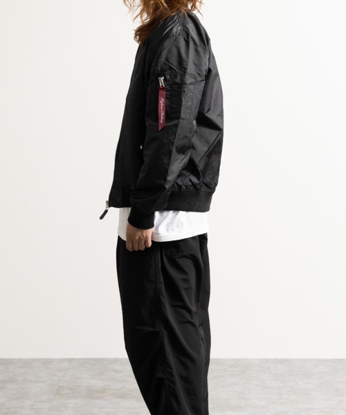 NYLAUS（ナイラス）の「ヘビーツイル ナイロン 裏タフタ MA-1 ミリタリージャケット（MA-1・メンズ・ホワイト/ブラック/カーキ・LL/M/L）」の8枚目の写真