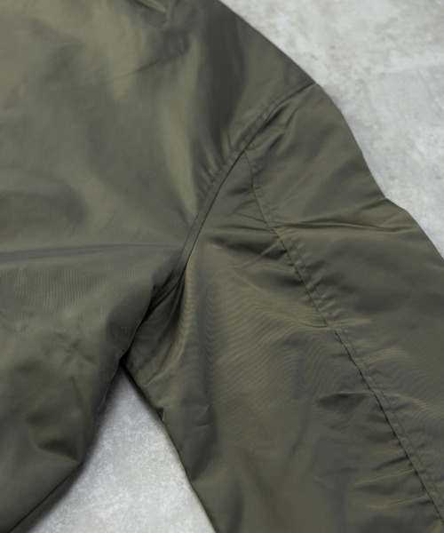 NYLAUS（ナイラス）の「ヘビーツイル ナイロン 裏タフタ MA-1 ミリタリージャケット（MA-1・メンズ・ホワイト/ブラック/カーキ・LL/M/L）」の18枚目の写真