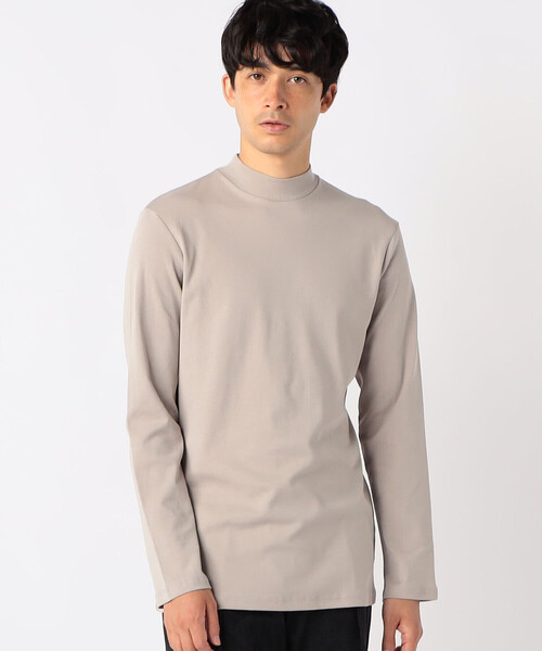 COMME CA ISM(コムサイズム)の「シルケットスムース タートルネックTシャツ(Tシャツ/カットソー・メンズ・ホワイト/ブラック/ベージュ・MEDIUM/LARGE/X-LARGE)」の1枚目の写真