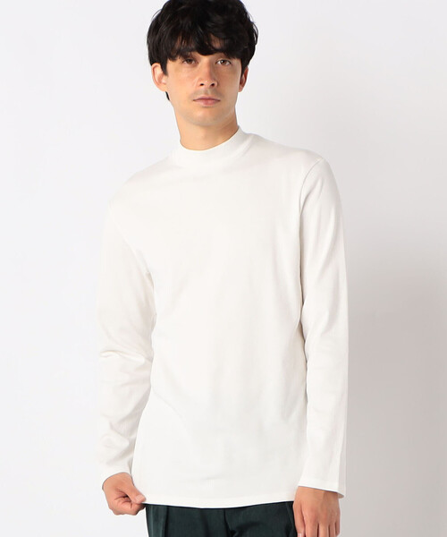 COMME CA ISM(コムサイズム)の「シルケットスムース タートルネックTシャツ(Tシャツ/カットソー・メンズ・ホワイト/ブラック/ベージュ・MEDIUM/LARGE/X-LARGE)」の2枚目の写真