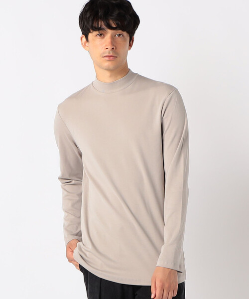 COMME CA ISM(コムサイズム)の「シルケットスムース タートルネックTシャツ(Tシャツ/カットソー・メンズ・ホワイト/ブラック/ベージュ・MEDIUM/LARGE/X-LARGE)」の7枚目の写真