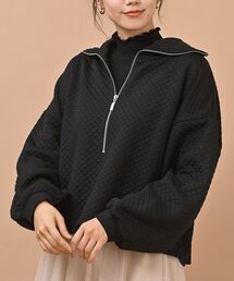 カットキルトビックカラープルオーバー