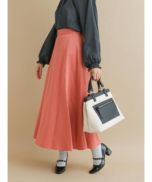 Te chichi（テチチ）の「ツイルフレアスカート（スカート・レディース・ブラウン/ピンク/グリーン・ﾌﾘ-）」の11枚目の写真