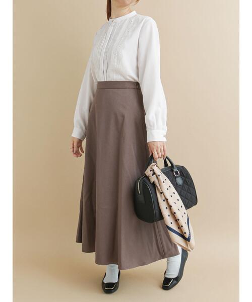 Te chichi（テチチ）の「ツイルフレアスカート（スカート・レディース・ブラウン/ピンク/グリーン・ﾌﾘ-）」の13枚目の写真