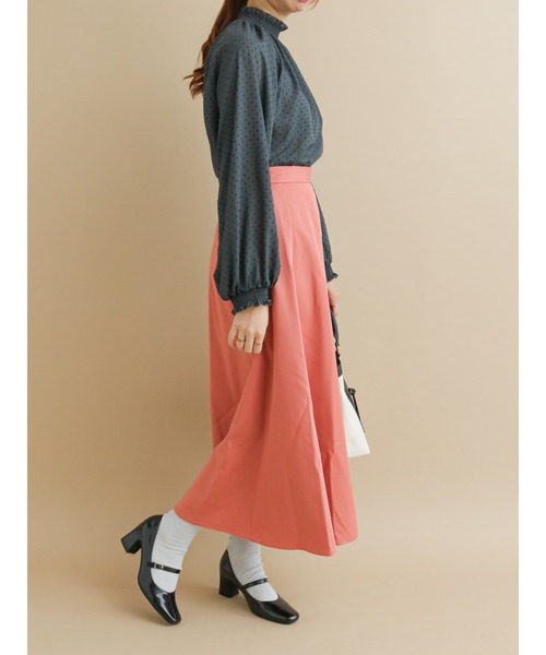 Te chichi（テチチ）の「ツイルフレアスカート（スカート・レディース・ブラウン/ピンク/グリーン・ﾌﾘ-）」の4枚目の写真