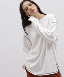 LAKOLE | 配色ステッチロングスリーブプルオーバー / 166807(Tシャツ/カットソー)