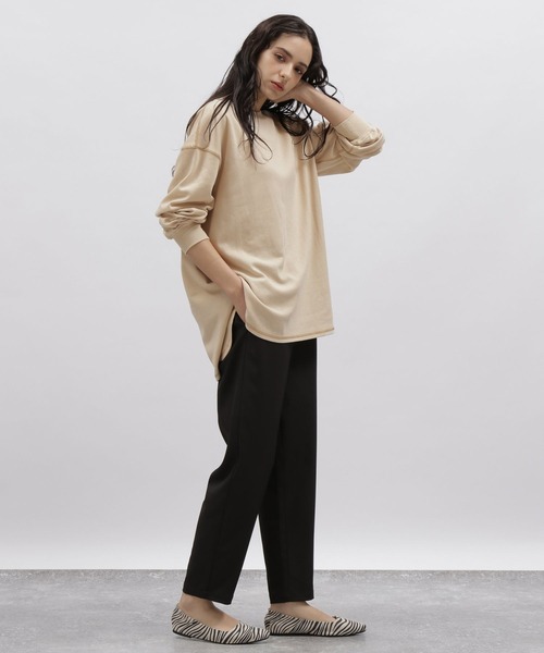 LAKOLE(ラコレ)の「配色ステッチロングスリーブプルオーバー / 166807(Tシャツ/カットソー・レディース・ブラック/ベージュ/オフホワイト・SMALL/MEDIUM)」の11枚目の写真