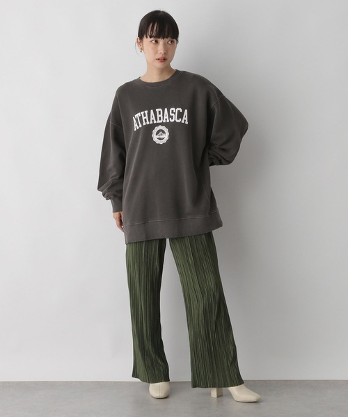 LOWRYS FARM（ローリーズファーム）の「カコウロゴウラケロングスリーブ　169402（スウェット・レディース・チャコールグレー/ブルー/アイボリー・FREE）」の12枚目の写真