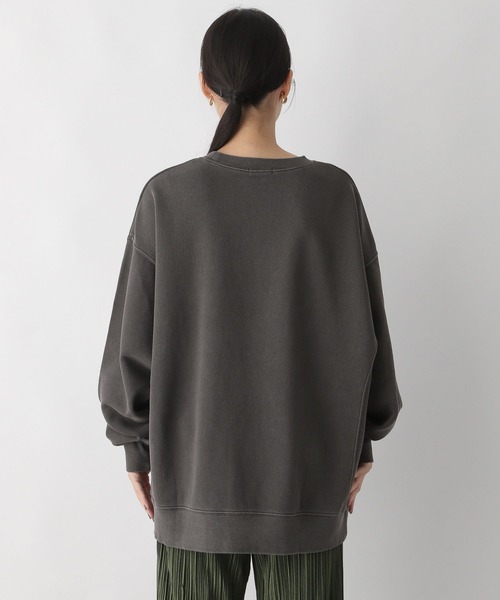 LOWRYS FARM（ローリーズファーム）の「カコウロゴウラケロングスリーブ　169402（スウェット・レディース・チャコールグレー/ブルー/アイボリー・FREE）」の16枚目の写真