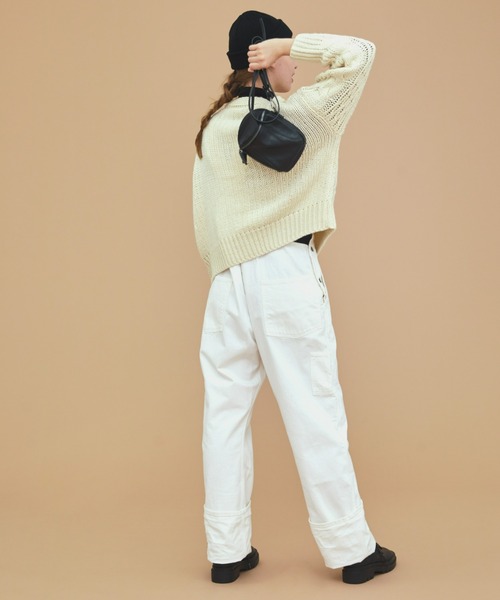 EDIT Gris(エディットグリ)の「ケーブルショートカーディガン(カーディガン/ボレロ・レディース・ブラック/レッド/ブルー/アイボリー・FREE)」の5枚目の写真